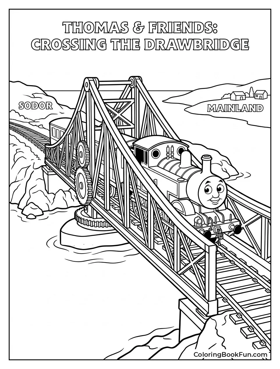 Engine Crossing Vicarstown Bridge