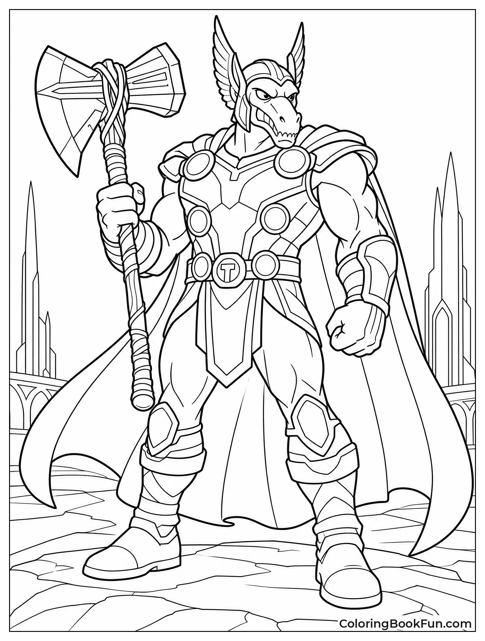Beta Ray Bill Holding Stormbreaker