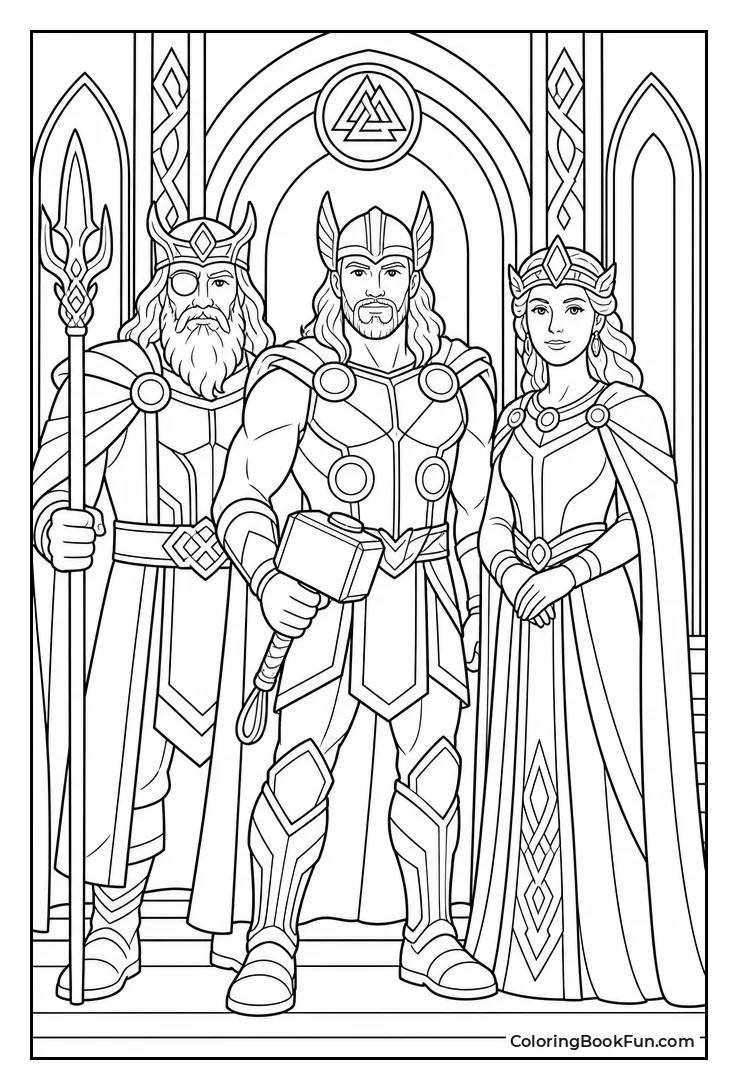Thor in Royal Family Portrait