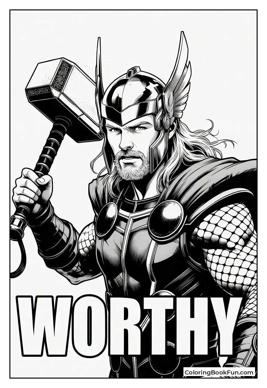 Thor Catching Flying Hammer Again