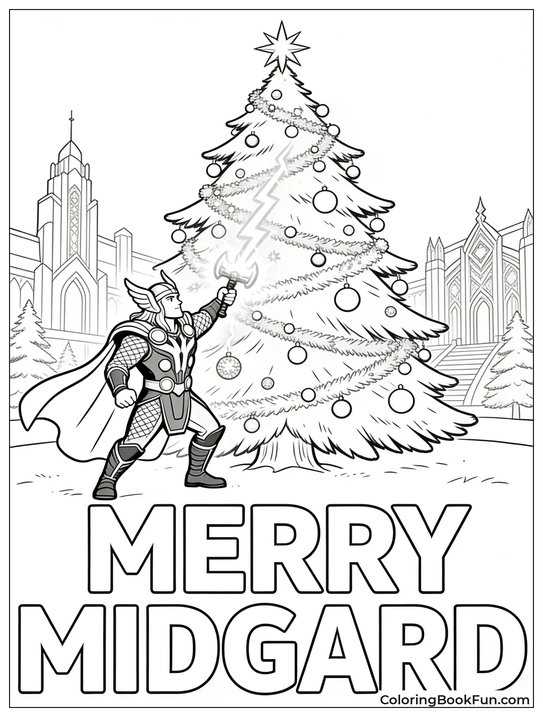 Thor Lighting Winter Solstice Tree