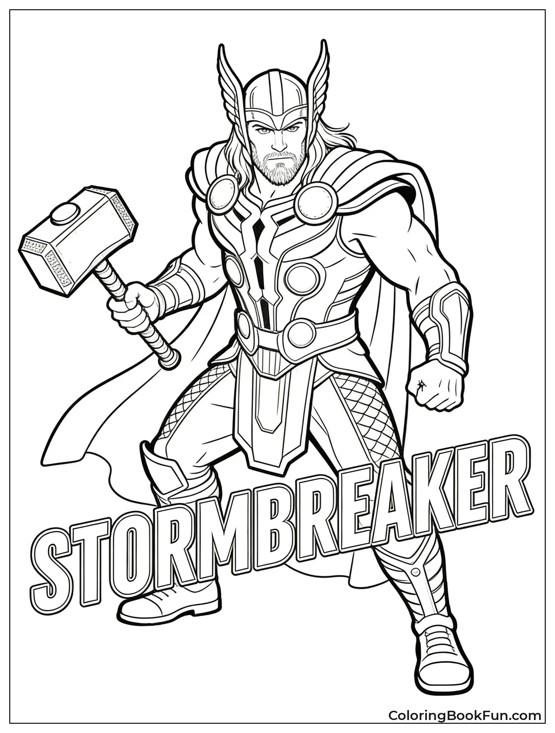 Thor Holding Powerful Stormbreaker Axe