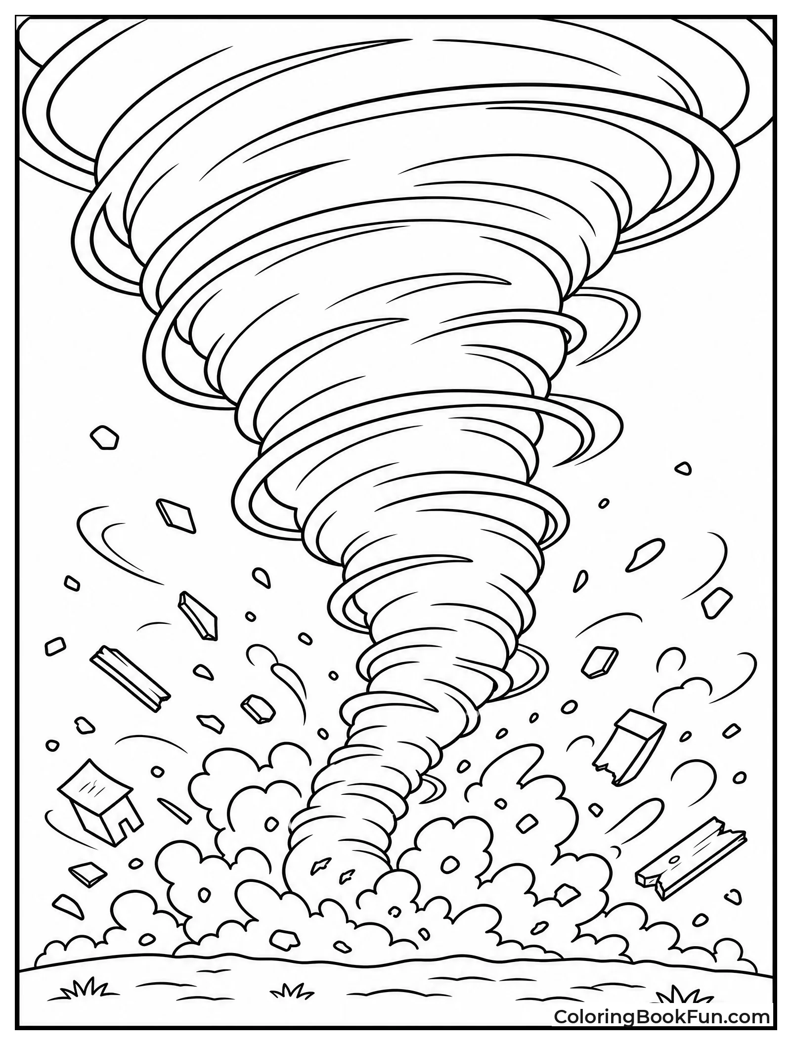 Close Up of Swirling Vortex Details