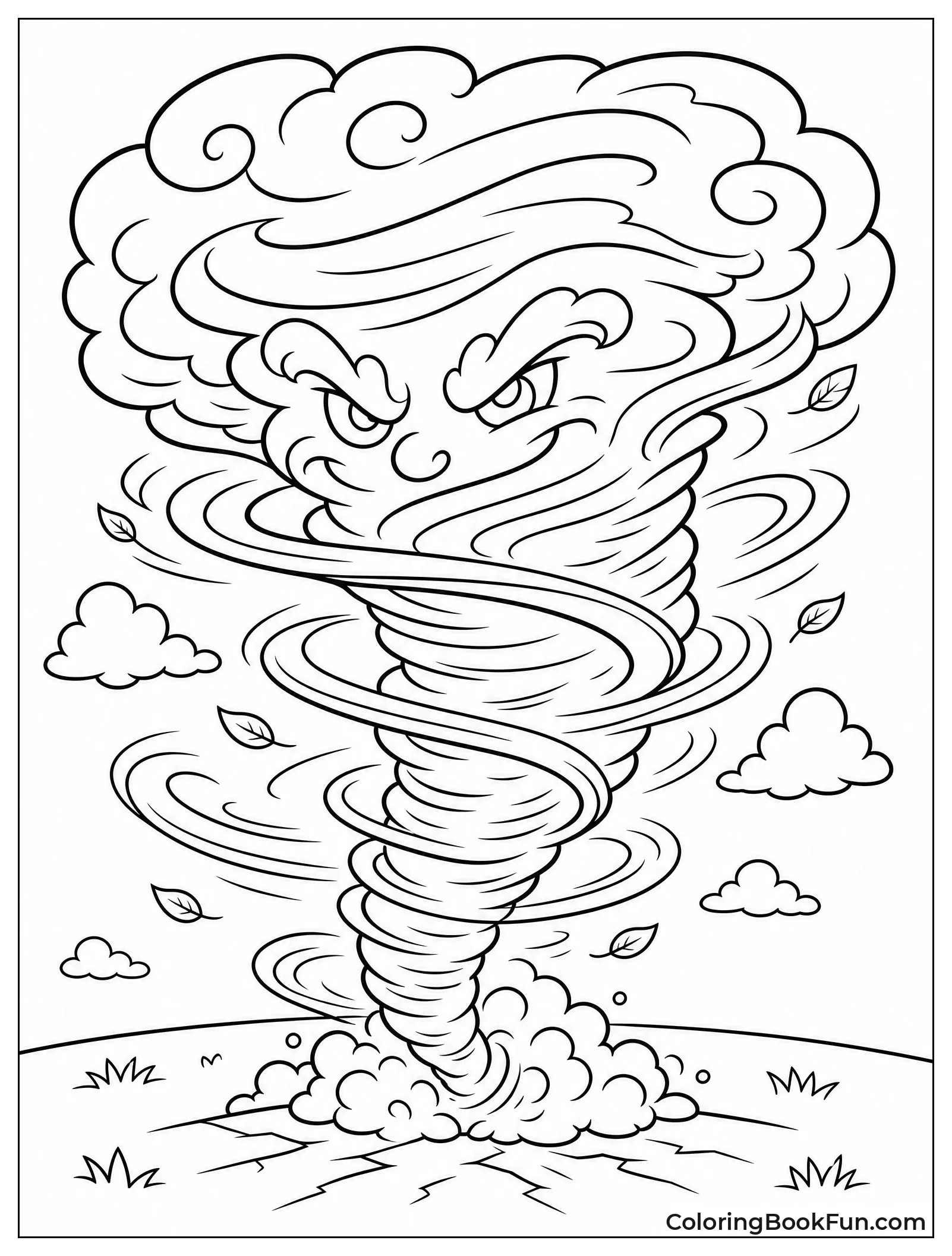 Ethereal Wind Spirit Forms Tornado