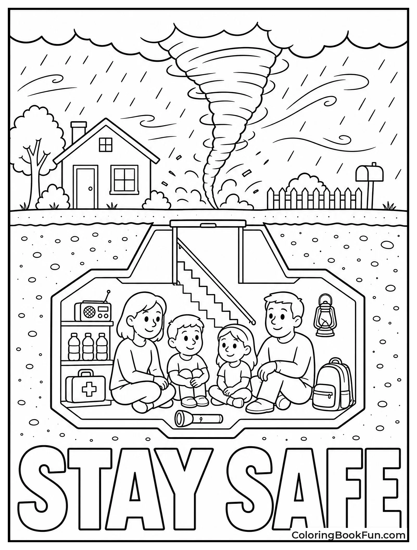 Family Waits Safe in Cellar