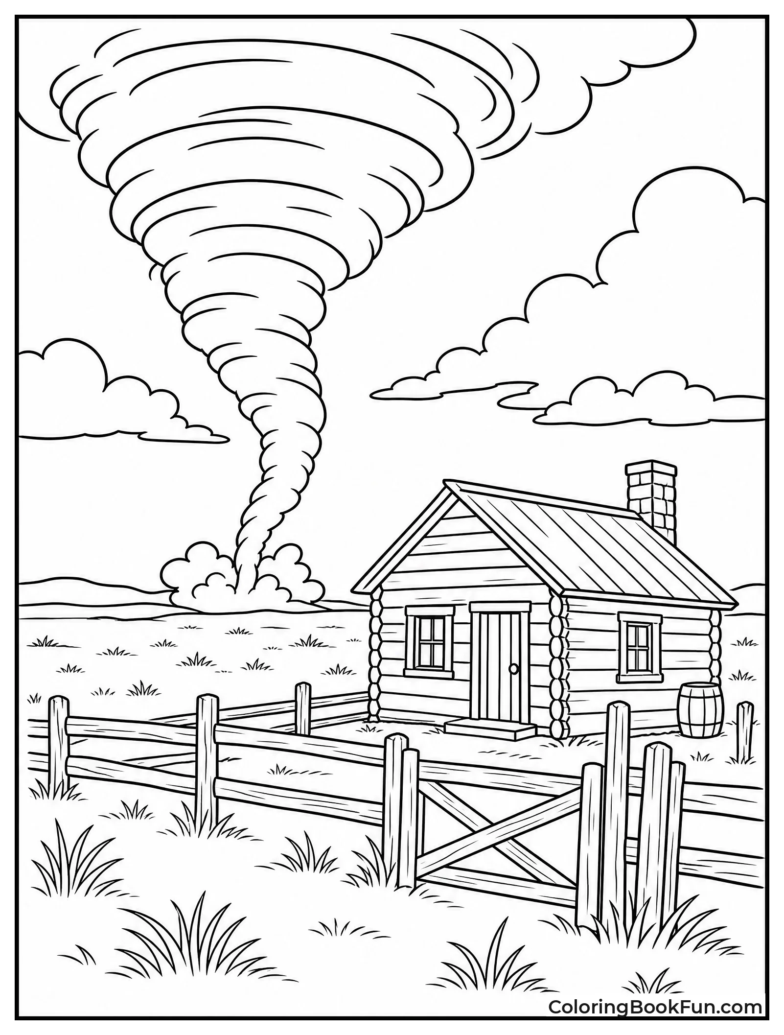 Old Engraving Shows Pioneer Cyclone