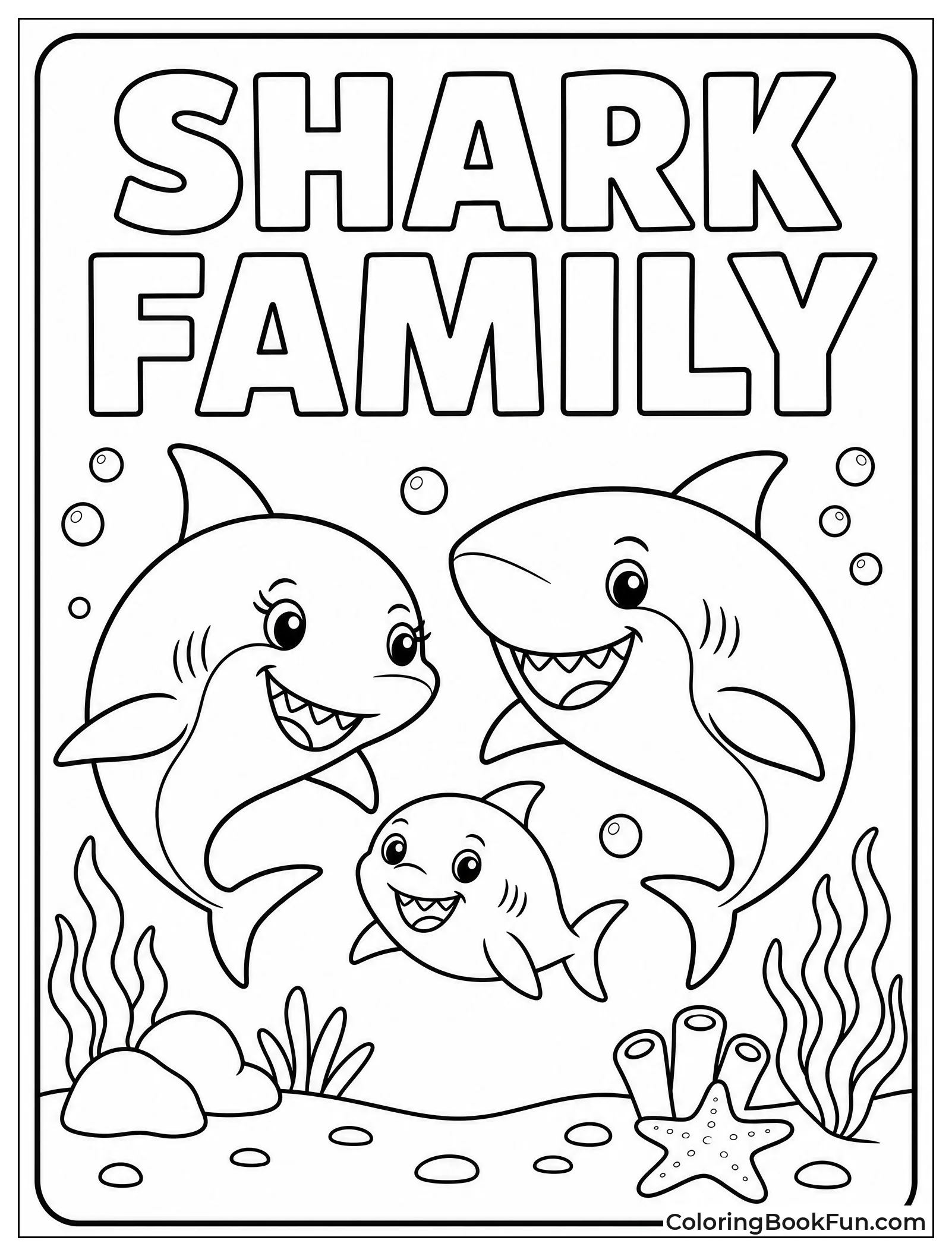 Shark Family Swims Together
