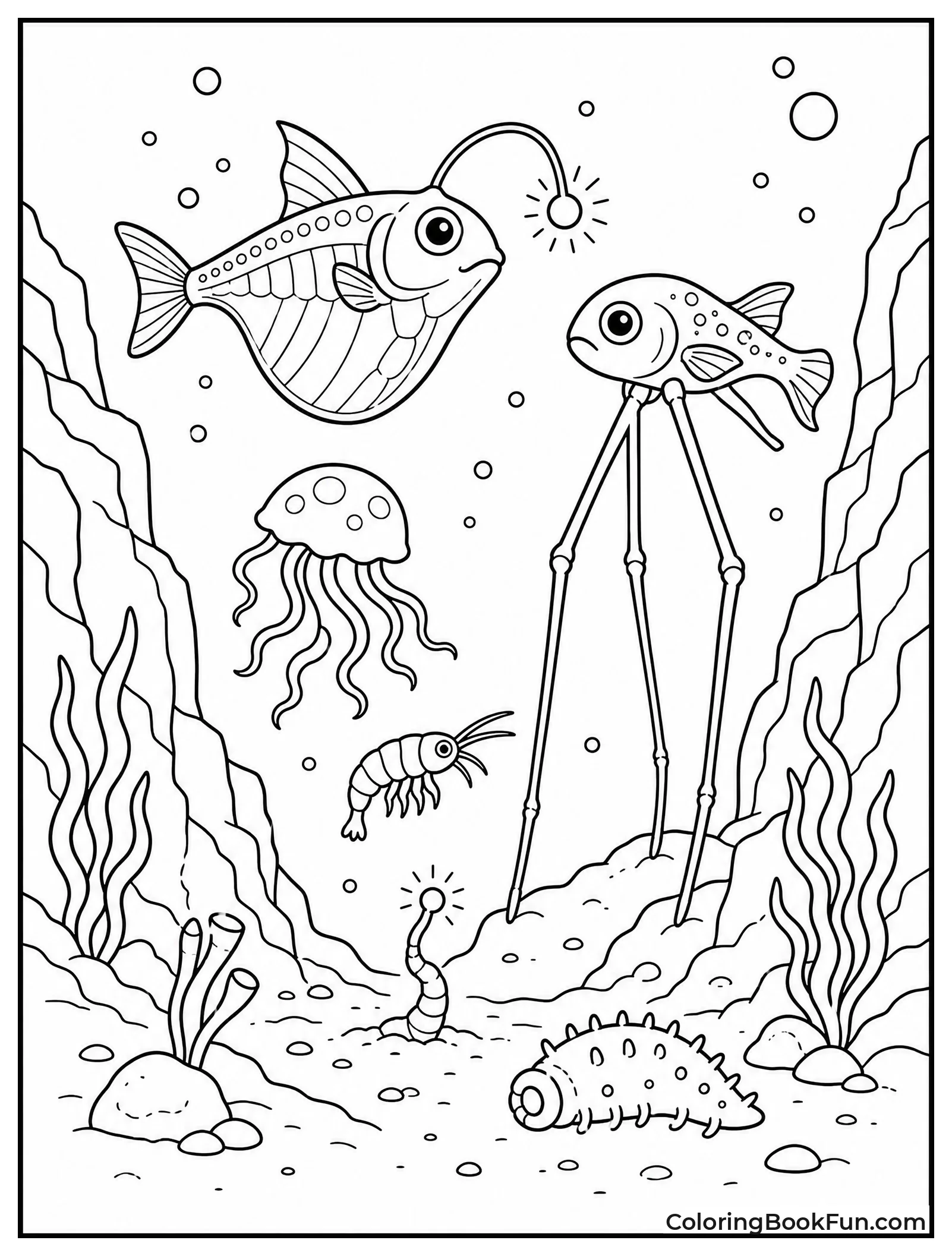 Glowing Creatures of the Deep
