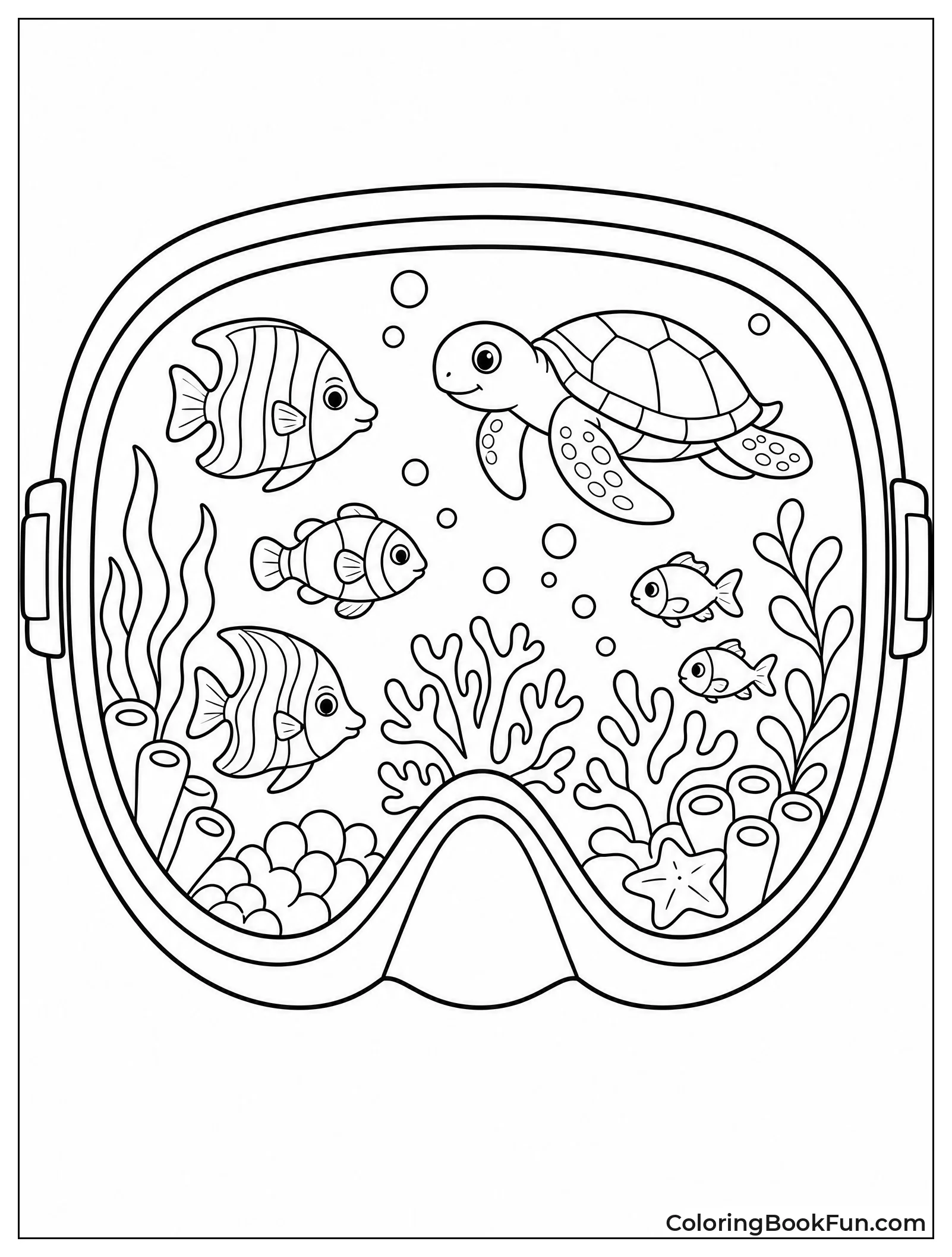 View Through Diver Mask