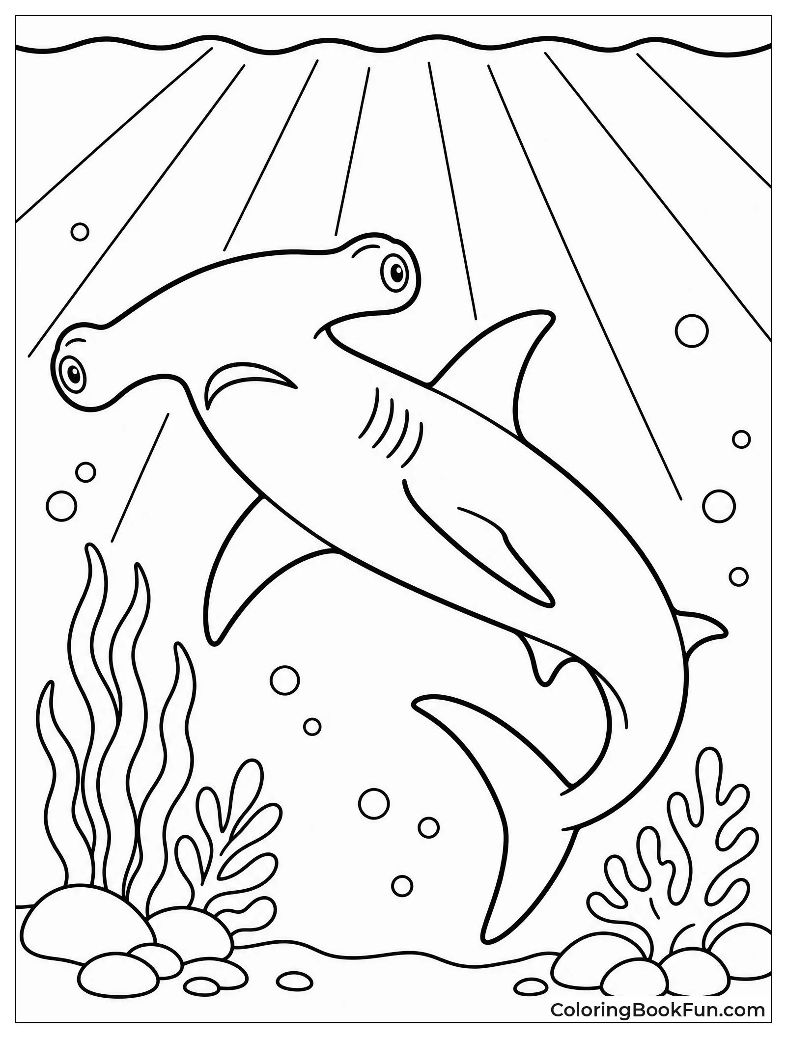 Hammerhead Shark Silhouette