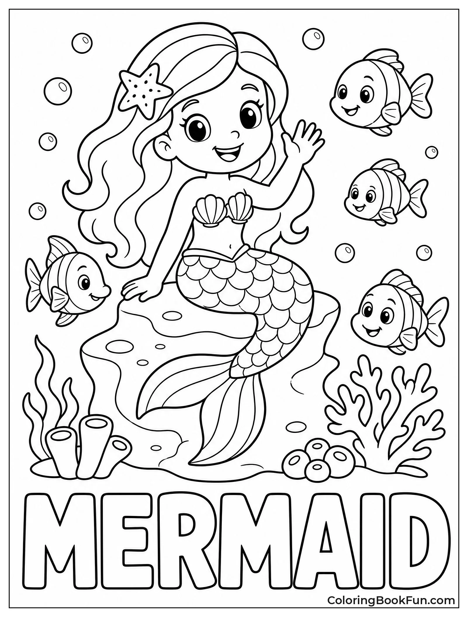 Mermaid Waves at Fish
