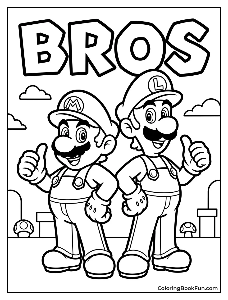 Mario and Luigi Giving Thumbs Up