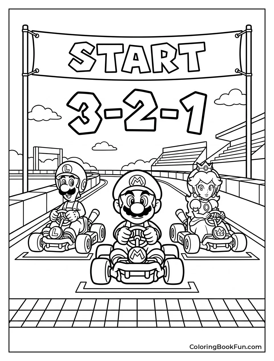 Racers at Starting Line