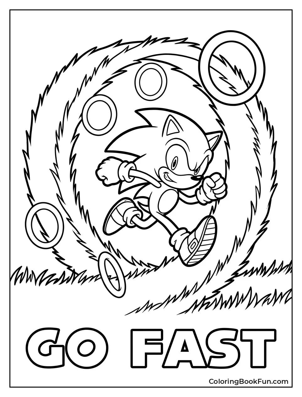 Sonic Running Through Grass Loop