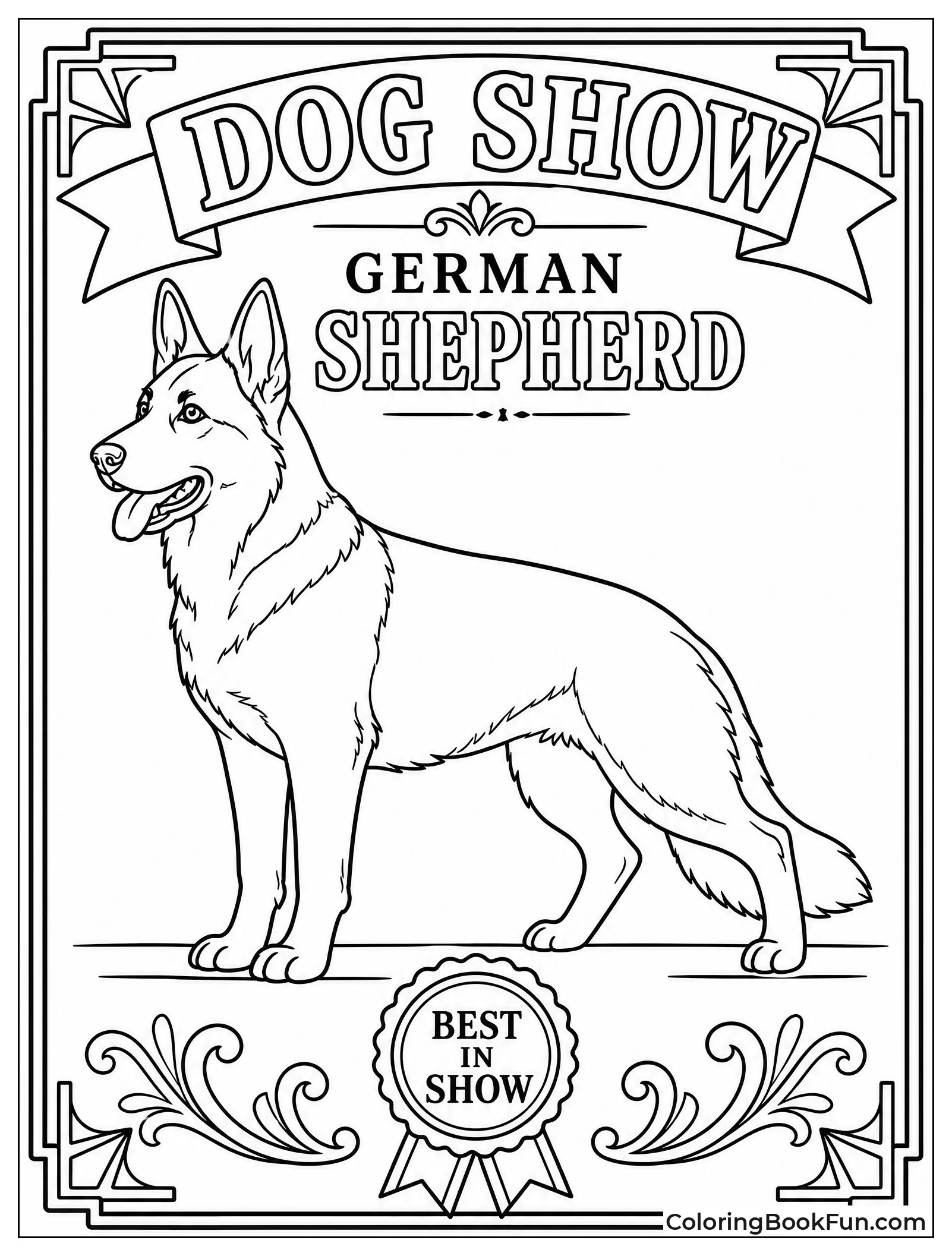 Vintage Poster German Shepherd