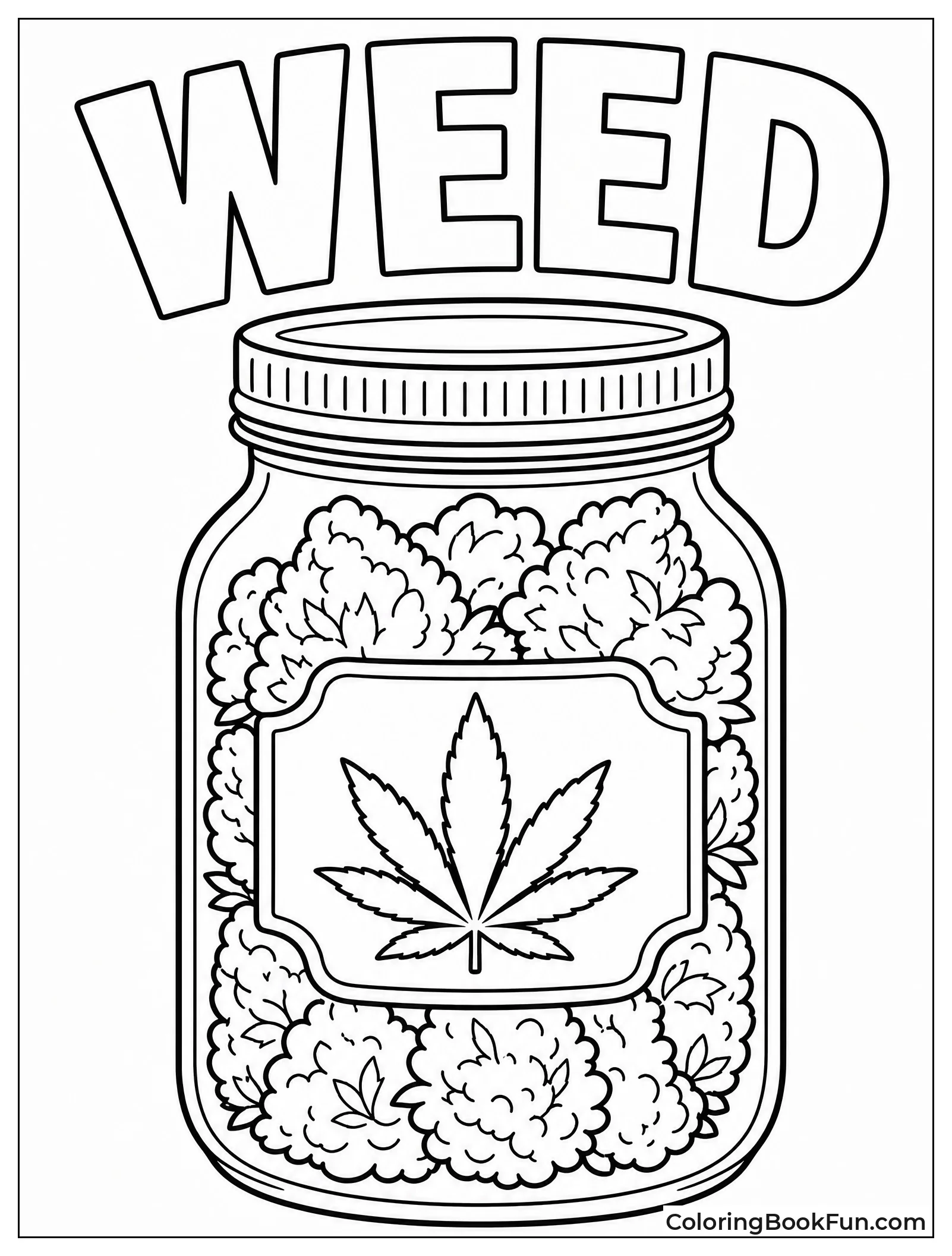 Glass Jar Filled with Buds