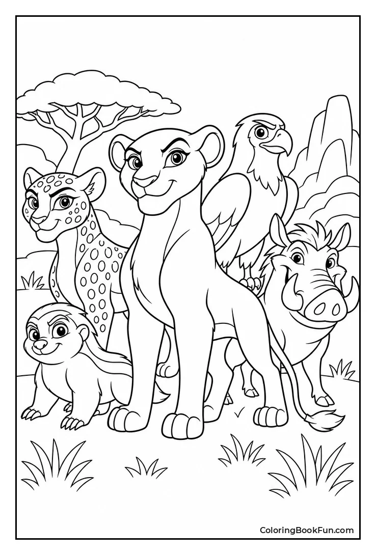 Vitani Leading Her Lion Guard