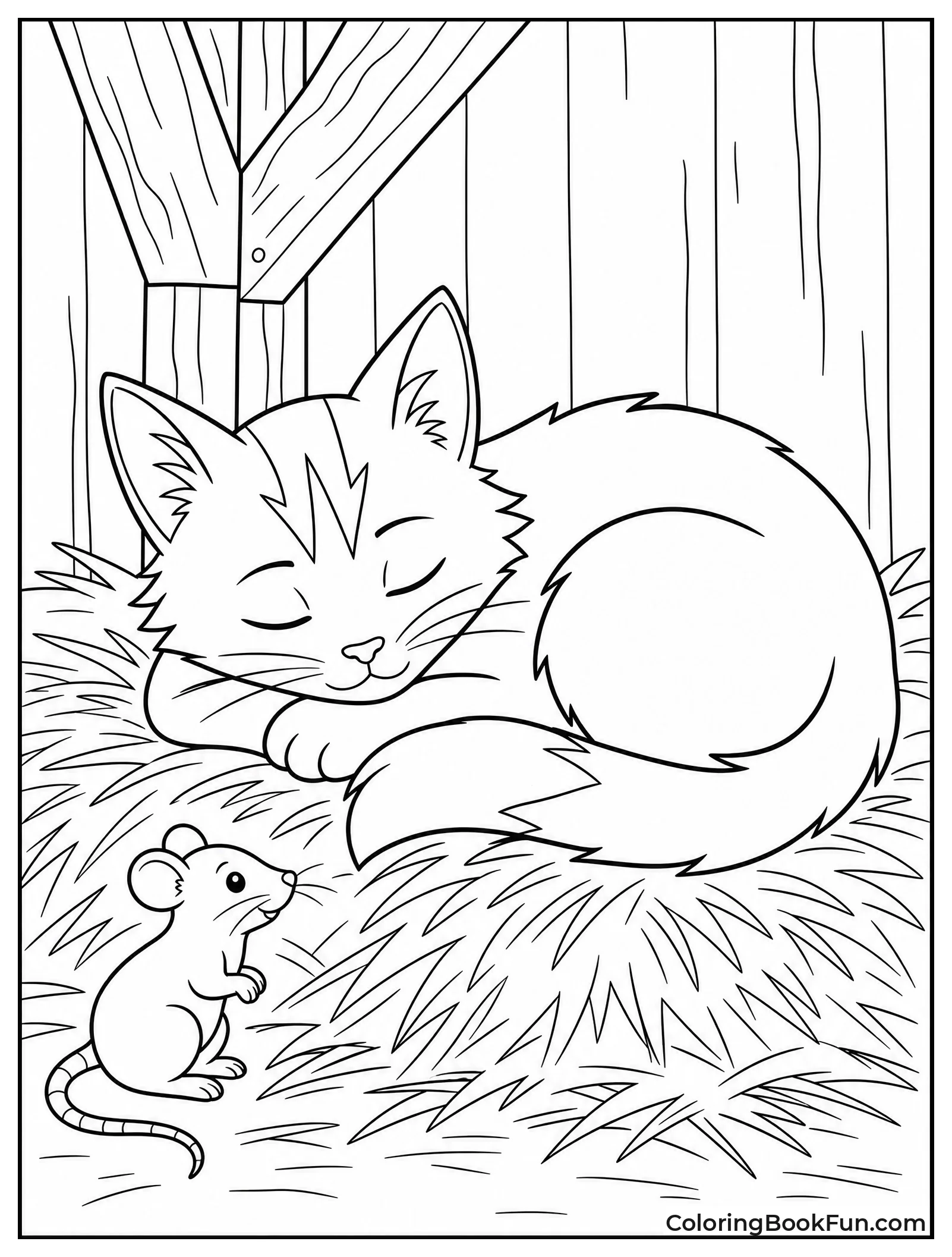 Ravenpaw Resting in Hay