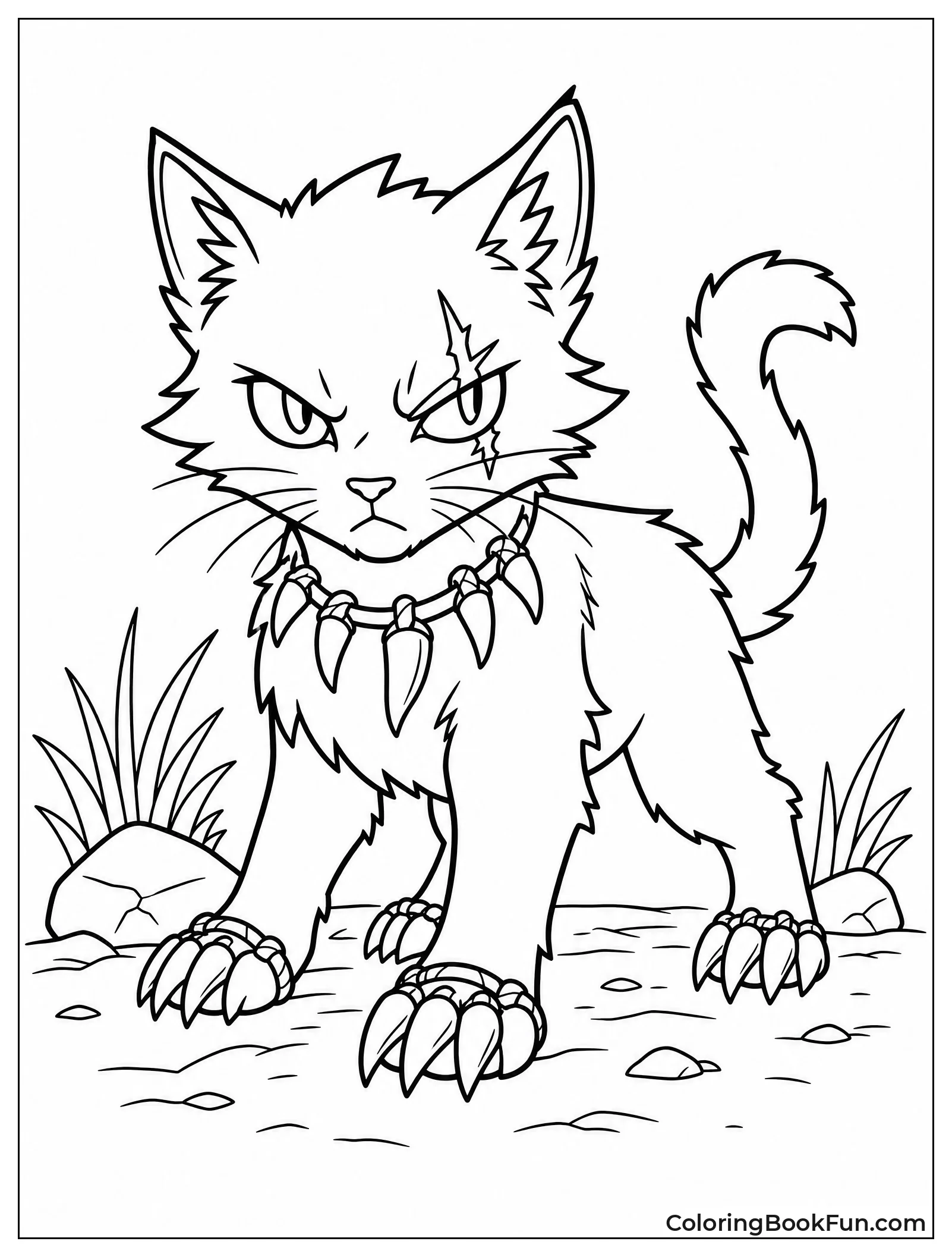 Scourge with Dog Tooth Collar