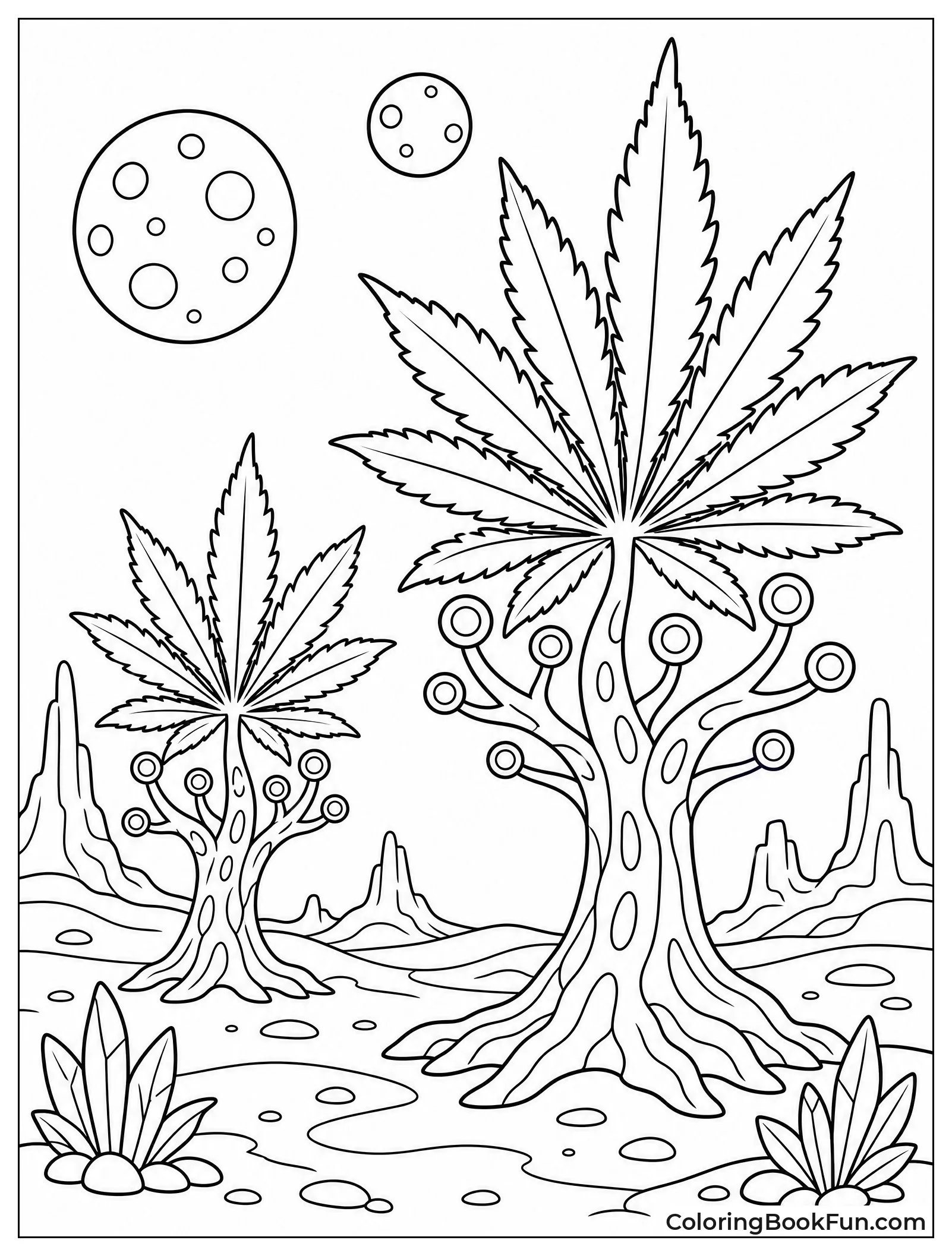 Giant Plants on Alien Planet