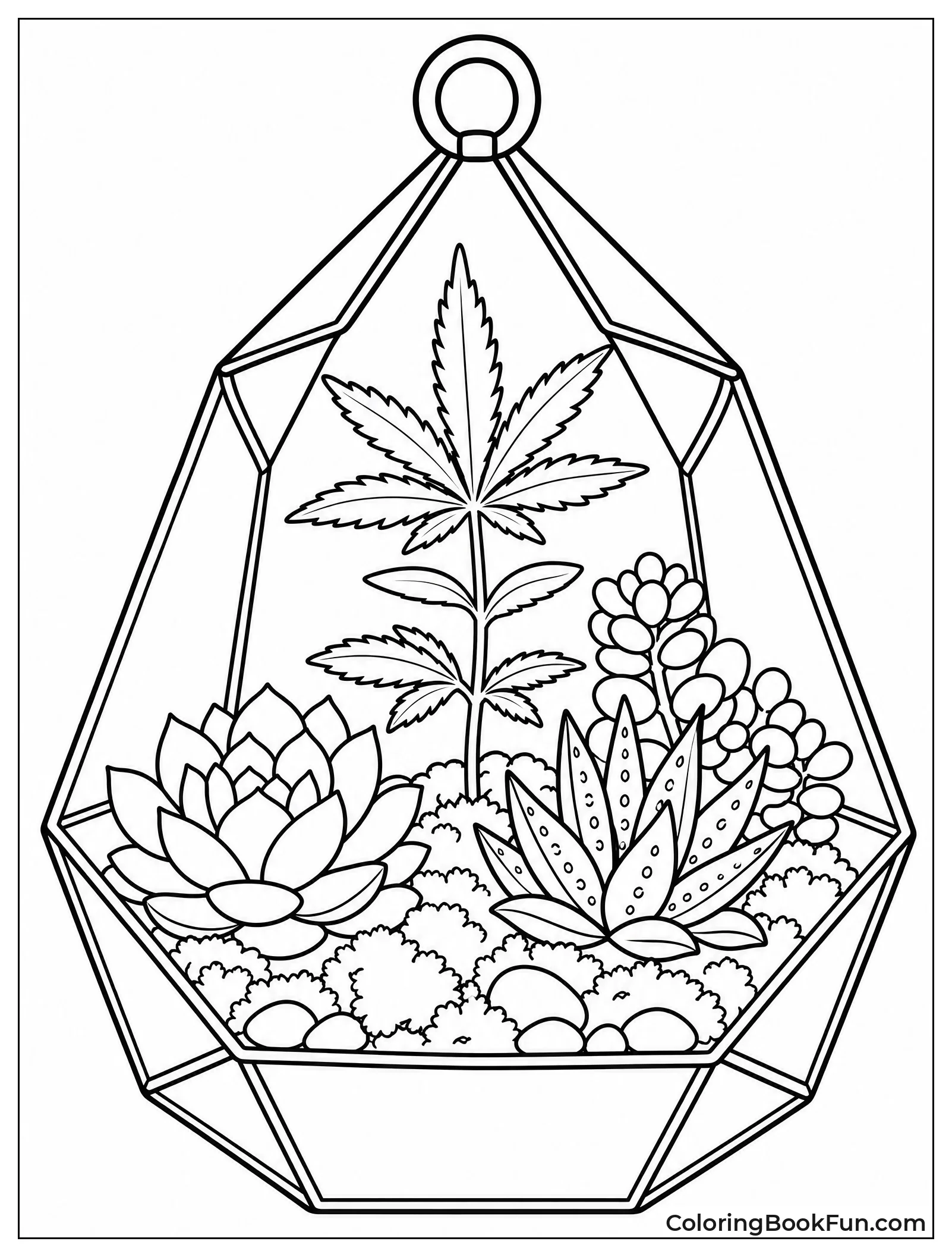 Seedling in Glass Terrarium