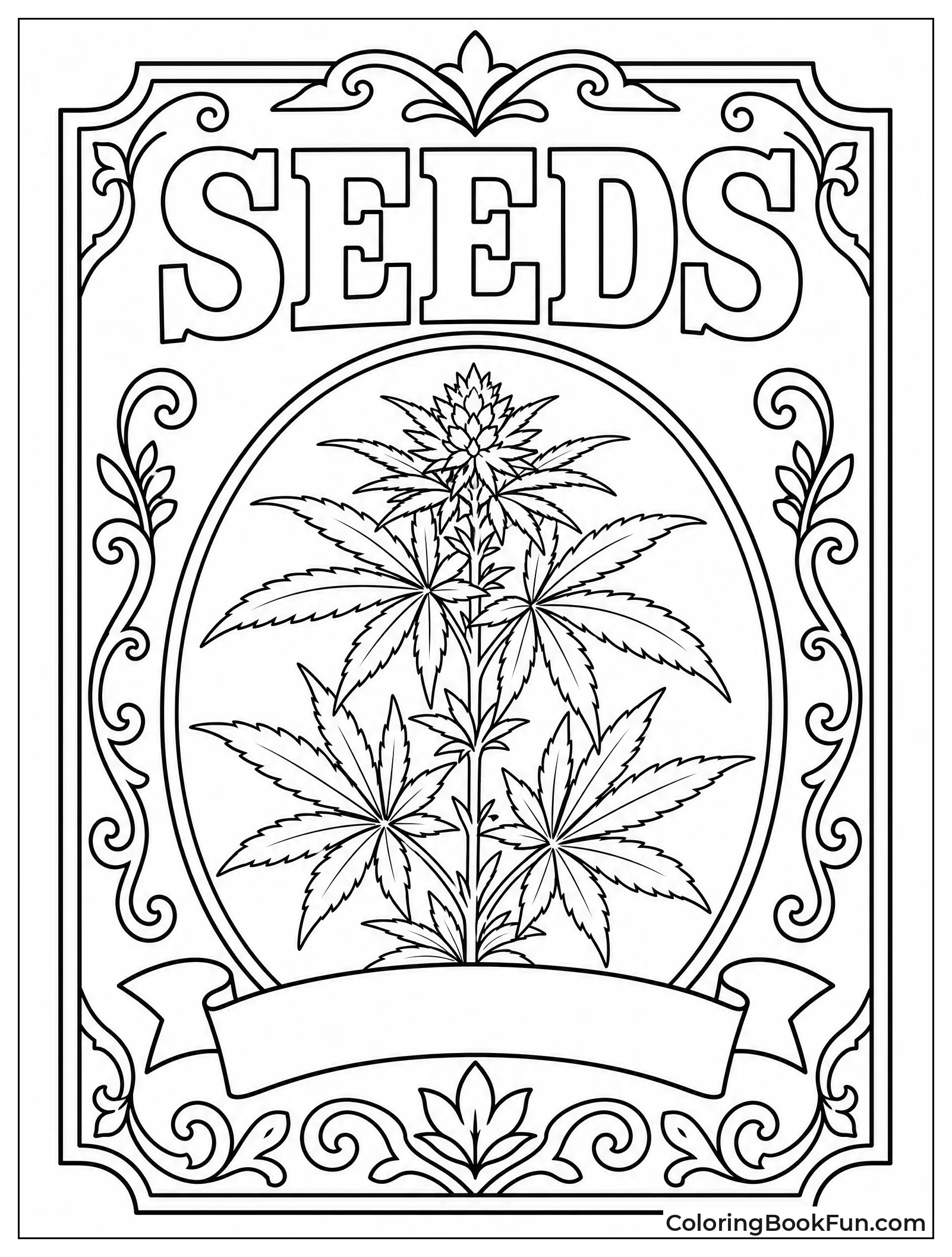 Old Seed Packet with Plant