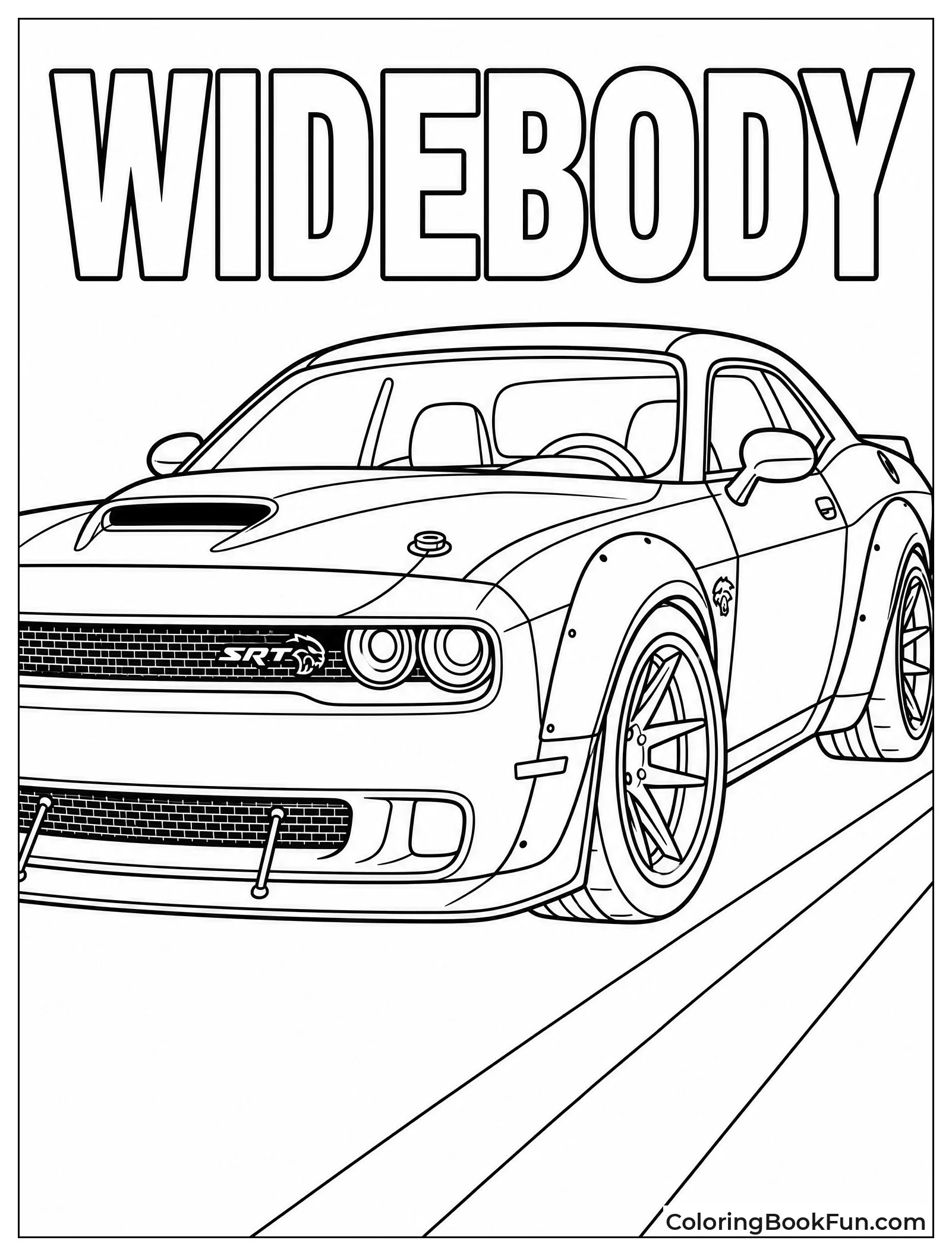 Widebody Hellcat with Flares