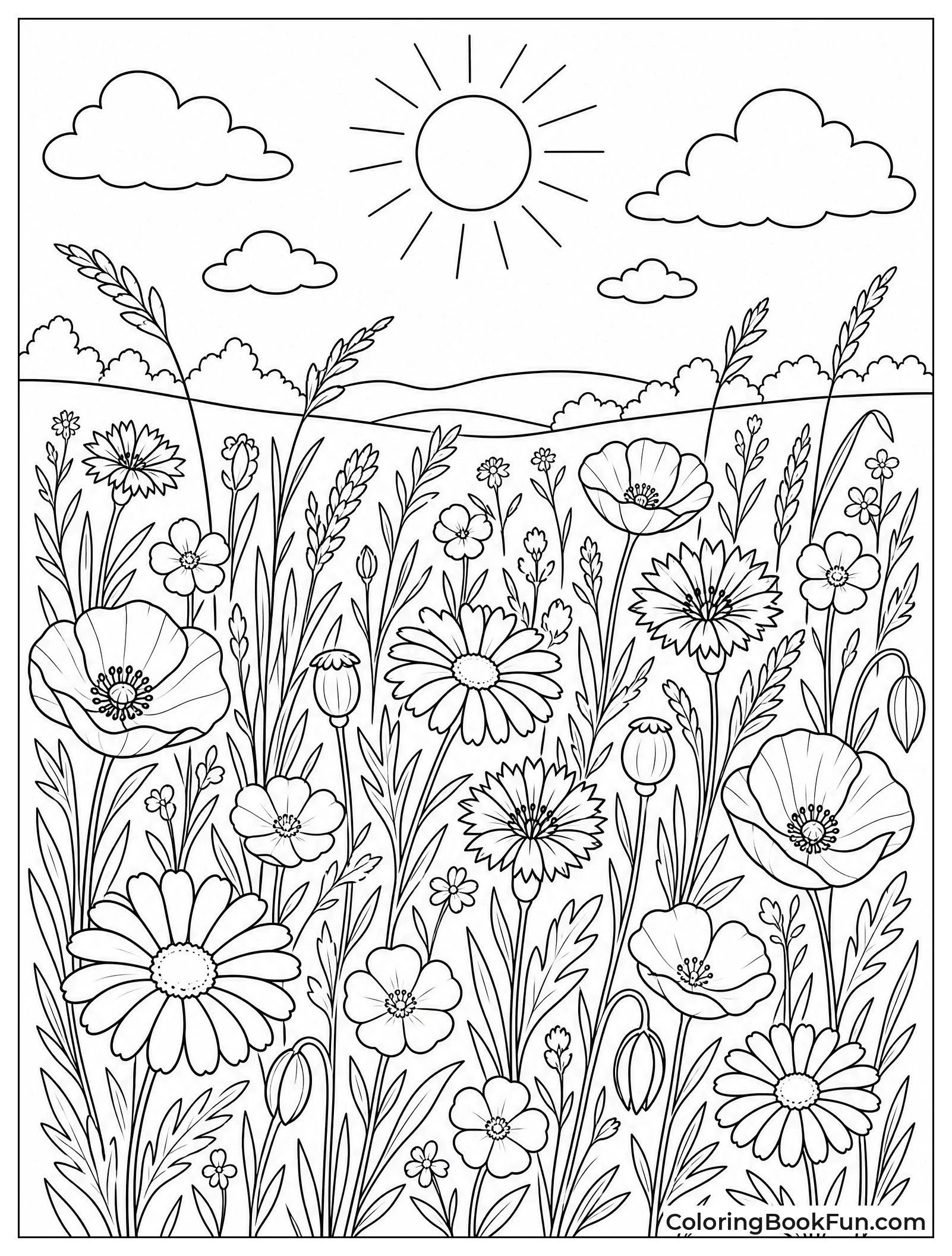 Meadow Full of Wildflowers