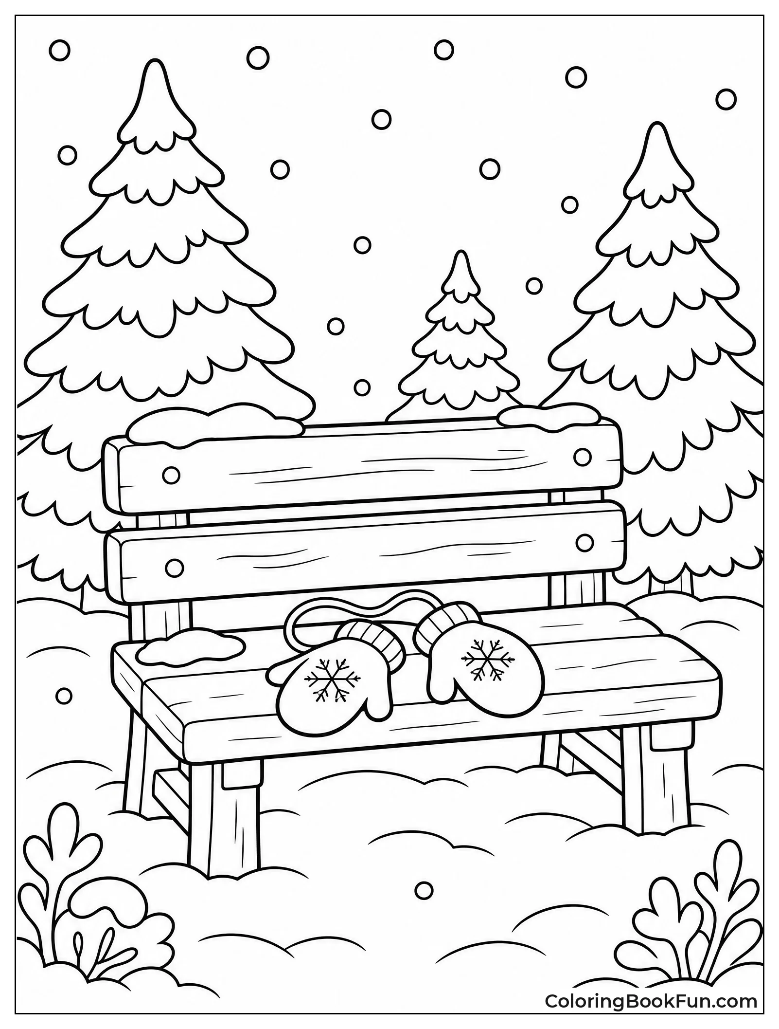 Mittens Left on a Bench