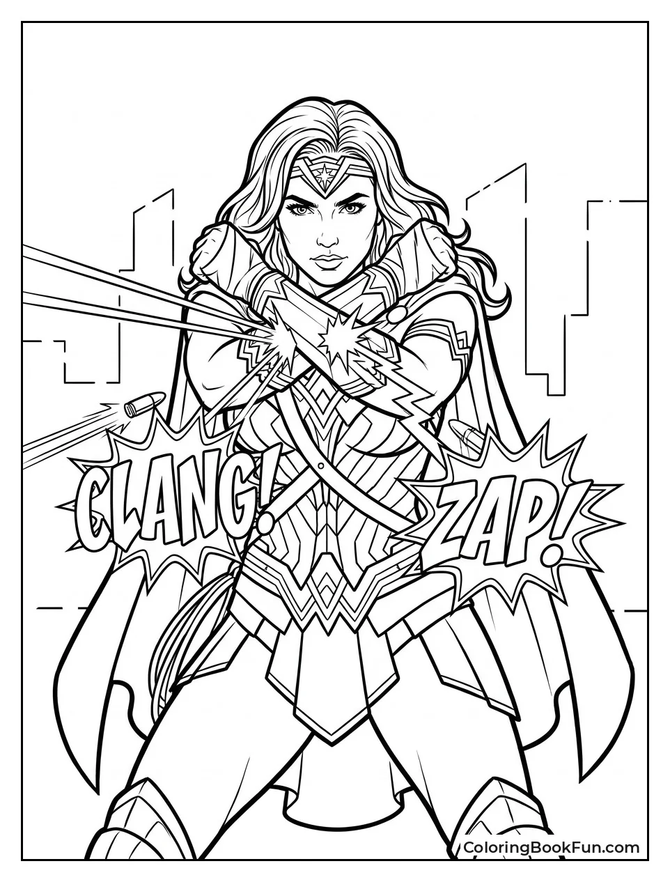 Wonder Woman Blocks Bullets with Bracelets