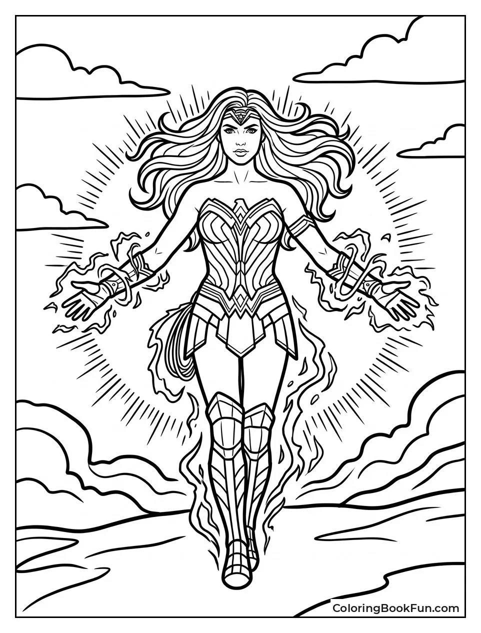 Wonder Woman Glows with Divine Power