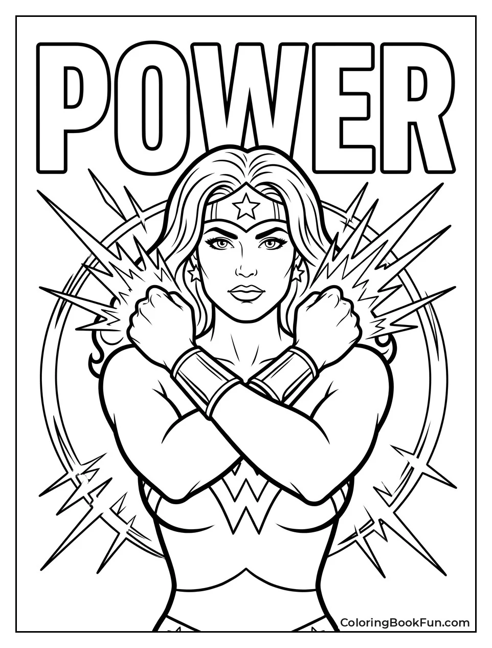 Wonder Woman Makes Powerful Light Shockwave