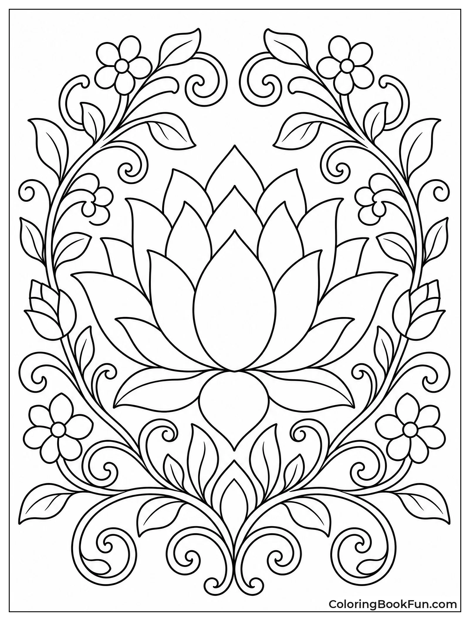 Lotus Flower Opens into Mandala