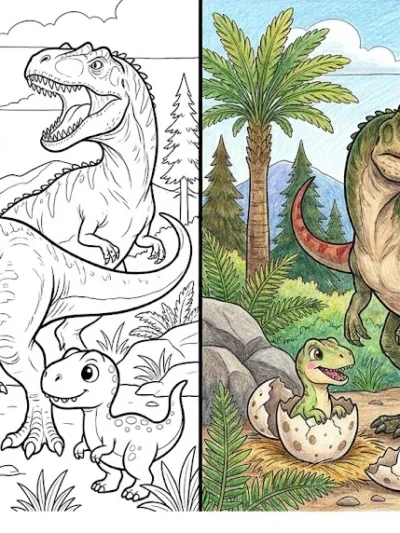Allosaurus coloring pages