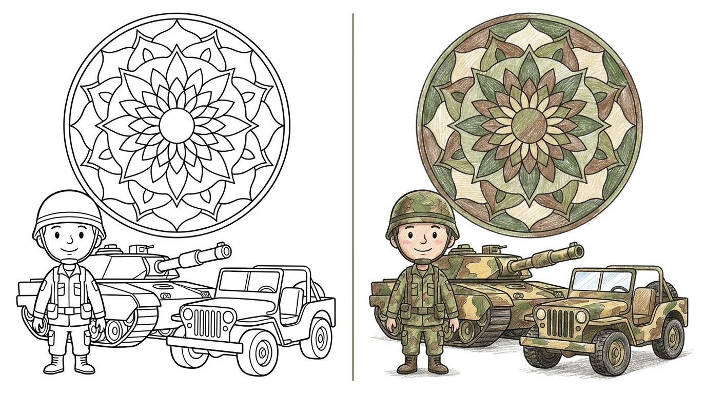 42 Army Coloring Pages (Free PDFs)