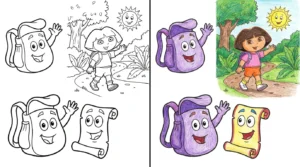 backpack coloring pages