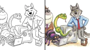 bad guys coloring pages