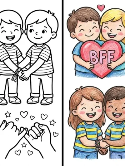 Bff coloring pages
