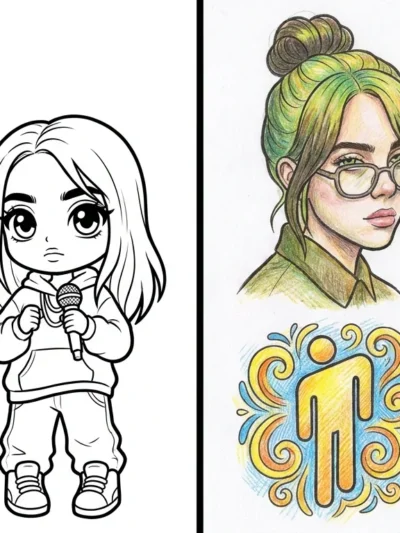 Billie Eilish coloring pages