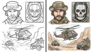 call of duty coloring pages