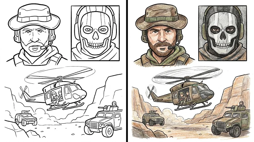 47 Call Of Duty Coloring Pages (Free PDFs)