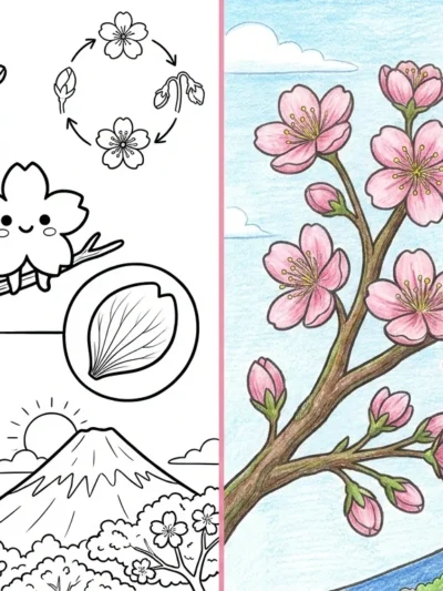 Cherry Blossom coloring pages