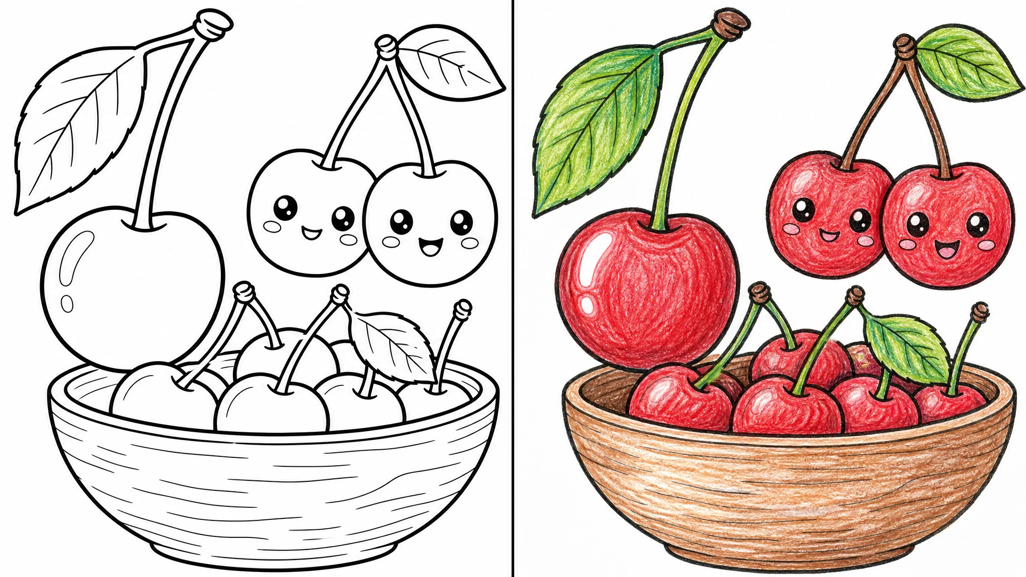 42 Cherry Coloring Pages (Free PDFs)