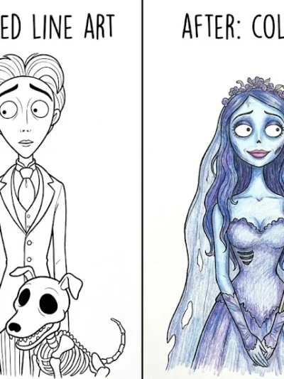 Corpse Bride coloring pages