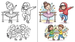 dance coloring pages