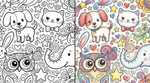 doodle coloring pages