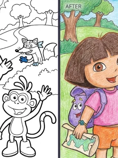 Dora The Explorer coloring pages