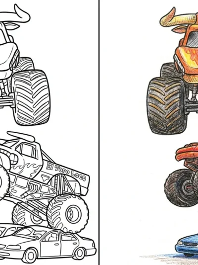 El Toro Loco coloring pages
