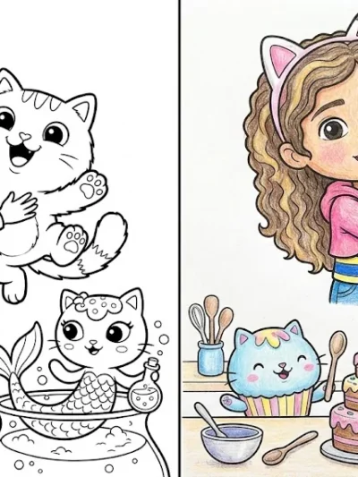 Gabby coloring pages