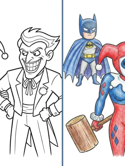 Harley Quinn coloring pages